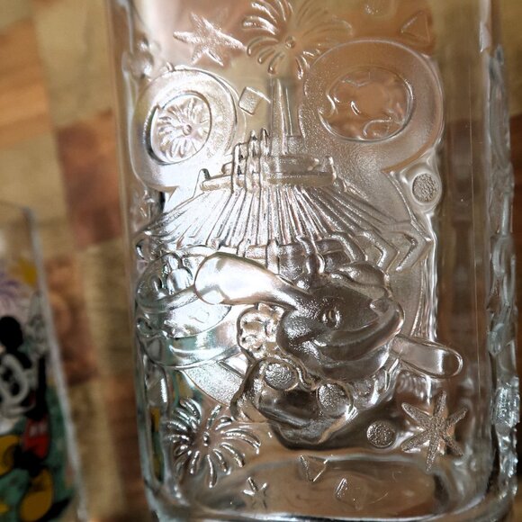 McDonalds Disney Micky Mouse Glass Cup Set of 2 Year 2000 - Picture 6 of 11
